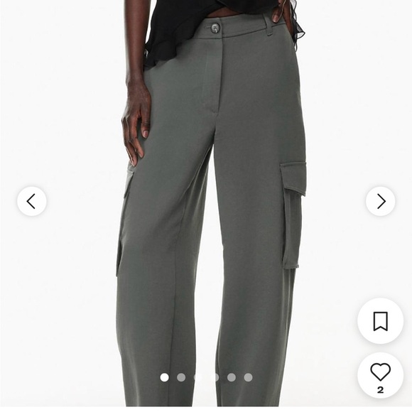 Aritzia Bridger Cargo Pants, coal grey - Picture 1 of 7